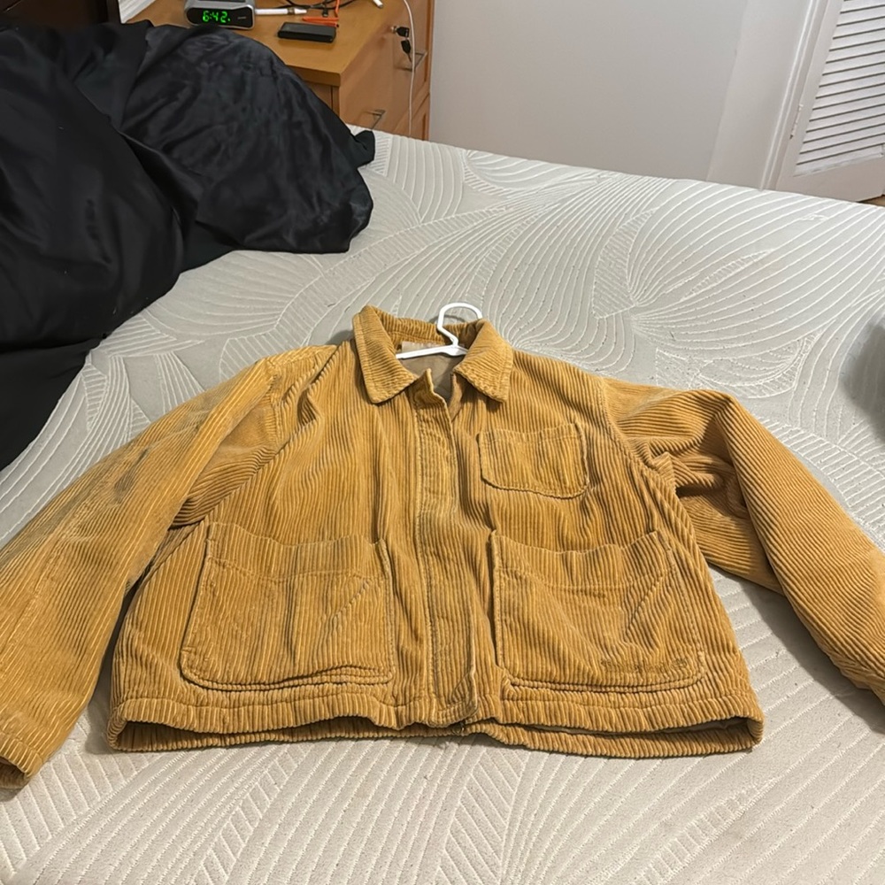 Yellow corduroy Timberland jacket